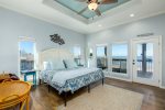 King sized beds and great views from the master bedroom 